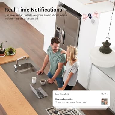 SizzChat Security Cameras Wireless, Indoor Home Camera with 2-Way Audio, Smart AI Human Detection, Color Night Vision, Cloud Storage, 2.4G WiFi - Image 3