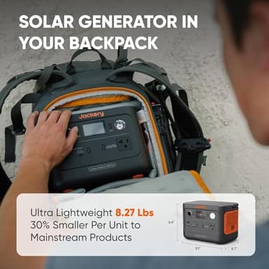 Jackery Explorer 300 Plus Portable Power Station, 288Wh Backup LiFePO4 Battery, 300W AC Outlet, 3.75 KG Solar Generator for RV, Outdoors, Camping, Traveling, and Emergencies (Solar Panel Optional) - Image 3