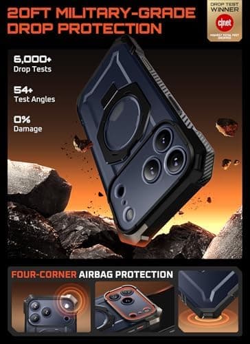 SUPCASE for iPhone 17 Pro Max Case with Kickstand (Unicorn Beetle Grip), [Camera Control Cover] [Compatible with MagSafe] [Military-Grade Drop Protection] Heavy Duty Magnetic Phone Case, Black - Image 4