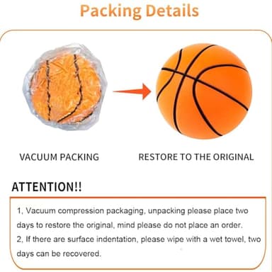 Nenrte Dribble Dream Silent Basketball, Silent Basketball, Si-Lent Basket-Ball Dribbling Indoor, Upgrade Foam Basket-Ball Indoor Training Quiet Ball Gift for Youth Kids(No, 7 Blue) - Image 5