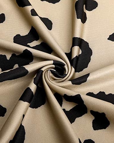 Newshows Womens' Boho Maxi Dress Summer Vacation Outfits 2025 Wedding Guest Country Concert Teacher Dresses Casual Beach Work Long Flowy Dresses Business Casual Sundress(Black Floral Leopard,L) - Image 5