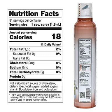 Mantova Turmeric Flavored Extra Virgin Olive Oil Spray, heart-healthy cooking spray perfect for salads, pasta sauces, 100% natural cooking oil made in Italy, olive oil dispenser bottle sprays, drips, or streams with no waste, 8 oz - Image 2