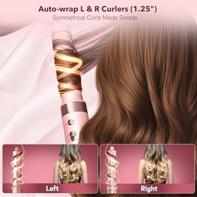 Mythsight StyleVibe™ 6-in-1 Air Styler, Hair Dryer & Blow Dryer Brush with Auto Wrap Curl L/R, Fast Drying, Smooth Blowouts, Root-Lift Volume, No Heat Damage Frizz-Free Thermal Brush with Travel Bag - Image 6