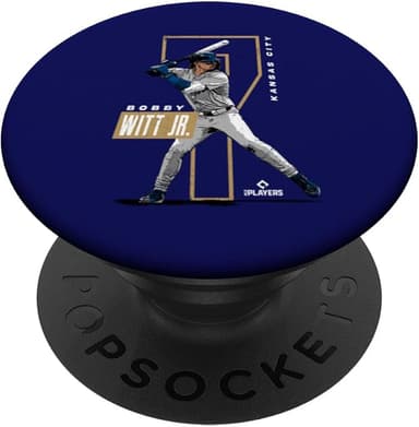 Bobby Witt Jr. | Kansas City Baseball Players | MLBWIT3002 PopSockets Adhesive PopGrip - Image 1