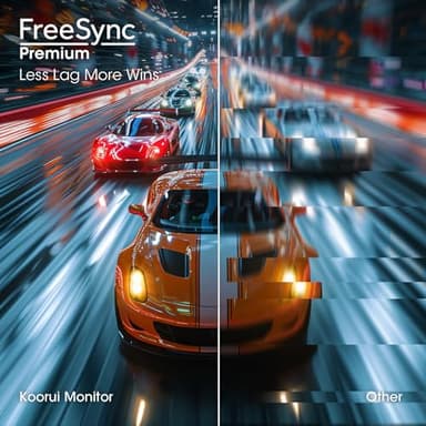 KOORUI GN02 27-inch 240Hz Gaming Monitor, 1ms FHD 1080p, G-SYNC and FreeSync Premium, HDMI 2.0/DP 1.4, Xbox PS5 Switch Ready, VESA, Tilt, Black - Image 3