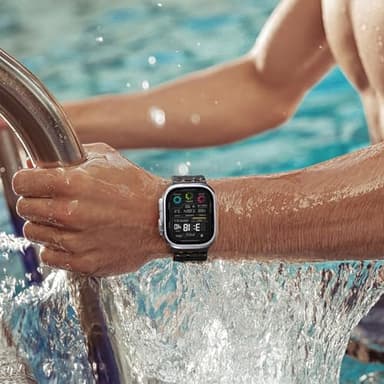 Bandletic Magnetic Watchband Compatible with Apple Watch Ultra Band Men Women, Silicone Sport Replacement Strap for iWatch 49mm(Ultra 3/2/1),46mm(11/10),45mm(9/8/7),44mm(SE3/SE2/SE/6/5/4),42mm(3/2/1) - Image 7