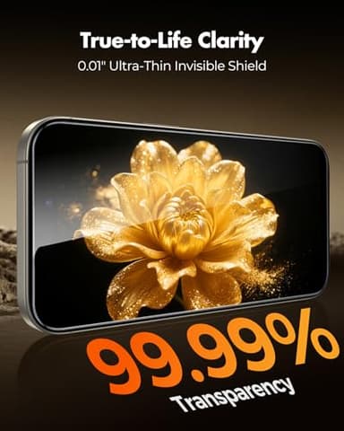 UNBREAKcable 2+2 Pack for iPhone 15 Pro Max Screen Protector & Lens Protector 【Military-Grade】【Easy Install】【Efficient Night Shot】9H+ Shatterproof Tempered Glass Film,Bubble-Free&Anti-Fingerprint ,Case Friendly-6.7 inch - Image 8