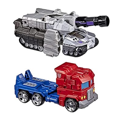 Transformers Toys Heroes and Villains Optimus Prime and Megatron 2-Pack Action Figures - for Kids Ages 6 and Up, 7-inch (Amazon Exclusive) - Image 2
