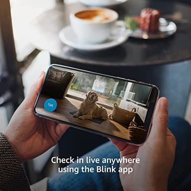 Blink Mini - Compact indoor plug-in smart security camera, 1080p HD video, night vision, motion detection, two-way audio, easy set up, Works with Alexa – 1 camera (Black) - Image 3