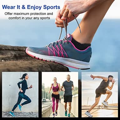 Amutost Ankle Socks Womens Athletic Running Comfort No Show Low Cut Cushioned 6 Pairs - Image 2
