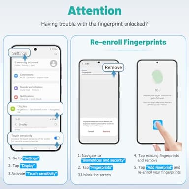 SURFCUZ [4 Pack] Screen Protector For Samsung Galaxy S24 / S25 [Tempered Glass] [Japan Glass with 9H Hardness] Fingerprint unlock with installation frame HD clear Screen Protector - Image 7