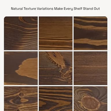 BAOBAB WORKSHOP Wood Floating Shelves Set of 2 - Rustic Shelf 24 inch - Floating Shelf for Wall Mounted - Wide Wooden Wall Shelves for Living Room Bedroom Kitchen Bathroom - Dark Walnut - 24W x 6.7D - Image 10