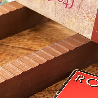 KAIU Vinyl Record Storage Holder - Solid Wood with Crystal Clear Acrylic Holder - Premium Design, Perfect 12" LPs or 7" Singles Display Unit - Stores and Supports up to 50 Albums (Vintage Brown) - Image 6