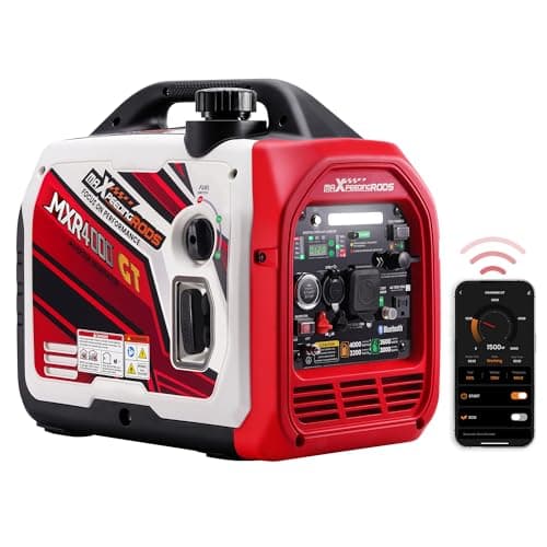 maXpeedingrods 4000 Watt Dual Fuel Inverter Generator with Bluetooth® Control Start and Display, RV Ready, Electric Start, Quiet for Outdoor Camping, Home Backup, Garden，PGMA Compliant - Image 1
