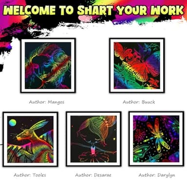 ZMLM 165 Rainbow Scratch Paper Art Crafts Mini Notes Kids Gifts 4 5 6 7 8 9 10 Years Old Girls Boys Students Teens Classroom Prizes School Supplies Birthday Party Travel Toy Activity - Image 4