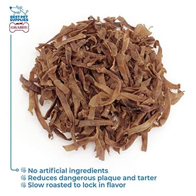 Best Pet Supplies GigaBite Roasted Pig Ears for Dogs - Natural Dog Chews, Roasted Pigs Ears, Safe for Puppies and Aggressive Chewers, Cleans Teeth and Gums - Slivers, 2.2 Pounds - Image 2