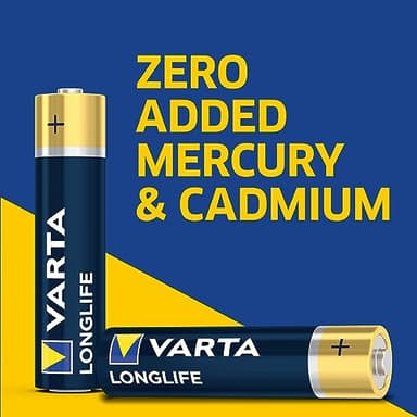 VARTA Longlife AA Batteries (100 Pack), Alkaline Triple A Battery - Image 5