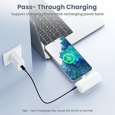 Swyop [2-Pack] Mini Portable Charger 5200mAh Power Bank, 3A PD USB C Cell Phone Portable Power, LCD Display Battery Pack Compatible with iPhone 15/15 plus/15 pro/15 pro Max/Android Phone/Samsung etc - Image 5