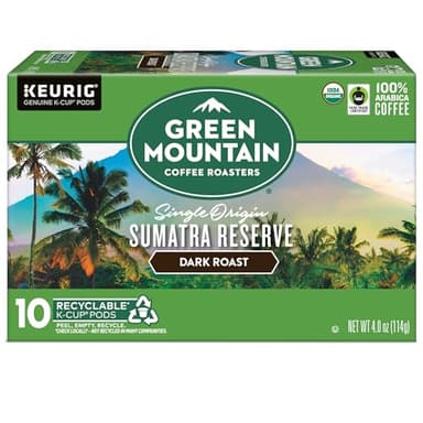 Green Mountain Coffee Roasters Sumatra Reserve, Keurig Single Serve K-Cup Pods, Dark Roast Coffee, 60 Count, (6 Packs of 10) - Image 8
