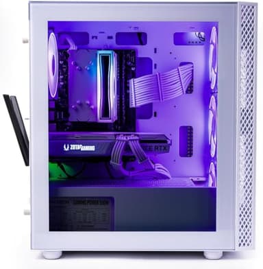 Phantom - Prebuilt Gaming PC Desktop Computer - Intel i7 Xeon 3.5GHz - 16GB RAM - 512GB M.2 SSD WiFi/BT, Win 11 Pro - Gaming Computer Tower, Pre Built PC Gameing - 1 Year Warranty (RX580 - White) - Image 9