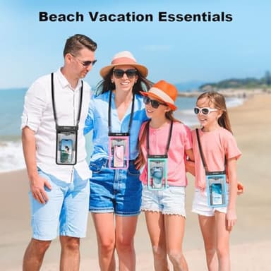 [Up to 10"] Large Waterproof Phone Pouch Bag - 2 Pack Waterproof Phone Case for iPhone 17 16 15 14 Pro Max Galaxy S25 S24 Ultra, IPX8 Cellphone Water Protector Pouch Beach Essentials Travel Must Haves - Image 7