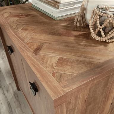 Sauder Cannery Bridge 2-Door Base Cabinet, Sindoori Mango Finish - Image 8