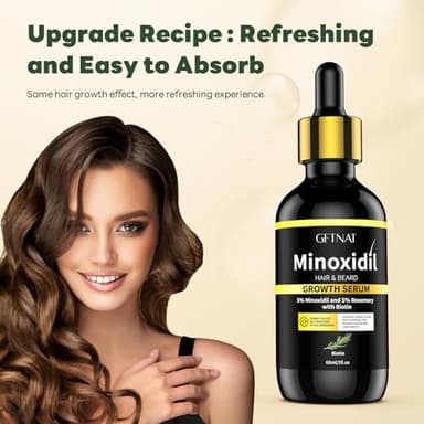 5% Minoxidil with Rosemary for Men and Women Hair Growth,Beard Growth Kit,Scalp Serum for Thicker Fuller Hair - Image 6