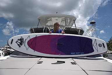 Roc Inflatable Stand Up Paddle Board 10' 6" with Premium SUP Paddle Board Accessories, Wide Stable Design, Non-Slip Comfort Deck for Youth & Adults (Violet) - Image 5