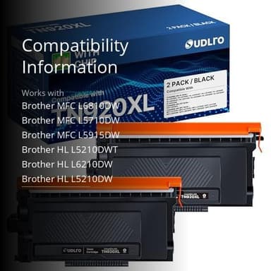 SUDLTO Compatible for TN920XL Toner (2 Black) - Image 4