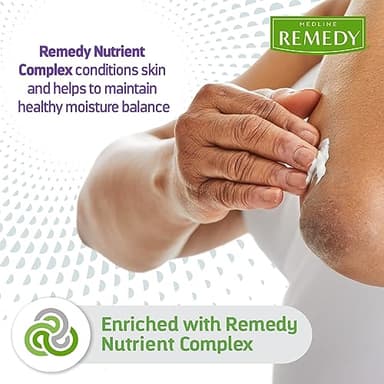 Medline Remedy Clinical Skin Cream, Vanilla Scent (16 fl oz), 2 Count, Moisturizing Face and Body Cream for All Ages, Paraben & Sulfate Free, Quick Absorbent Formula, Hypoallergenic Skin Moisturizer - Image 3