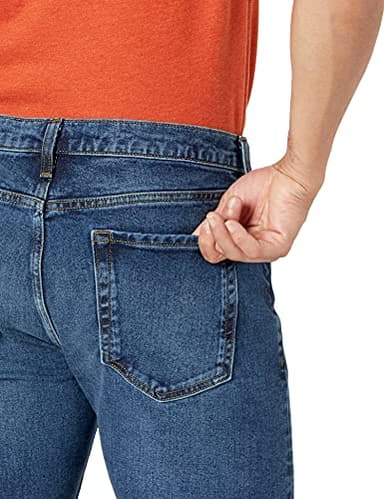 Amazon Essentials Men's Slim-Fit Jeans - Discontinued Colors, Vintage Wash, 31W x 34L - Image 4