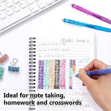 Vanstek 15 Colors Retractable Erasable Gel Pens Clicker, Fine Point(0.7), Make Mistakes Disappear, Premium Comfort Grip for Drawing Writing Planner and School Supplies - Image 5