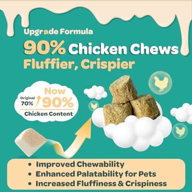 NATURE TARGET Dog Allergy Relief Freeze Dried Chews, with Probiotics, Colostrum for Immune Health, Anti Itch & Seasonal Allergies & Scratching, Omega 3 for Skin & Coat Health, Pawlicking, Hot Spots - Image 2