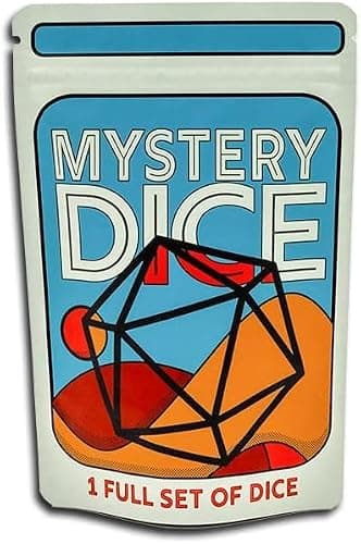 1985 Games Mystery Dice, DND Dice Set of 7 Polyhedral Dice, Wide Range of Patterns, Gaming Dice, Suitable for Role Playing, Table Games (Mystery Pack of 1) - Image 1