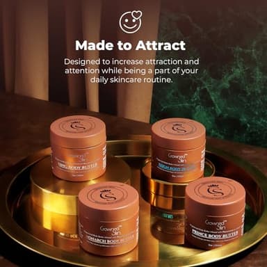 Crowned Skin King and Reign Cologned Body Butter Bundle | Sandalwood, Leather, Fresh, and Nautical Scents | Infused with Organic Shea & Mango Butters | Moisturizing Formula with All-Day Fragrance - Image 6