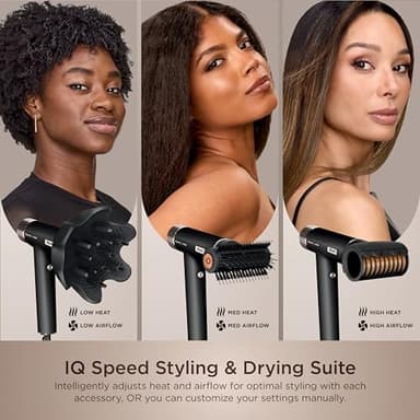 Shark SpeedStyle Pro Professional Performance High-Velocity Hair Dryer System with Scalp Shield and IQ Speed Styling & Drying Suite, Curly and Coily Hair, Lightweight, Ionic, No Heat Damage, HD732 - Image 6