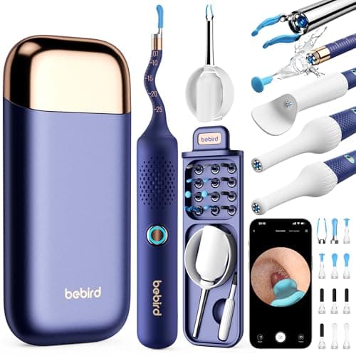 BEBIRD Flexible Ear Wax Removal Tool Camera, FSA HSA Eligible Items, Wireless Smart Visual Ear Cleaning Kit with 13-Piece Tips, HD Camera Ear Otoscope with Tweezers, Earsight Plus B31R Earwax Cleaner - Image 1