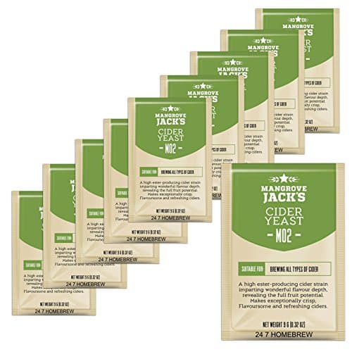 10x Mangrove Jack's Yeast Cider M02 Craft Series Yeast 9g Treats 23L - Image 1