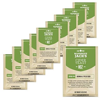 10x Mangrove Jack's Yeast Cider M02 Craft Series Yeast 9g Treats 23L - Image 1