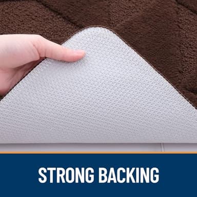 OLANLY Door Mats Indoor, Non-Slip, Absorbent, Dirt Resist, Entrance Washable Mat, Low-Profile Inside Entry Doormat for Entryway (59x36 inches, Dark Brown) - Image 6