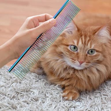 DSOE Metal Dog Comb for Removing Knots and Tangles, Cats with Long Hair - Image 8