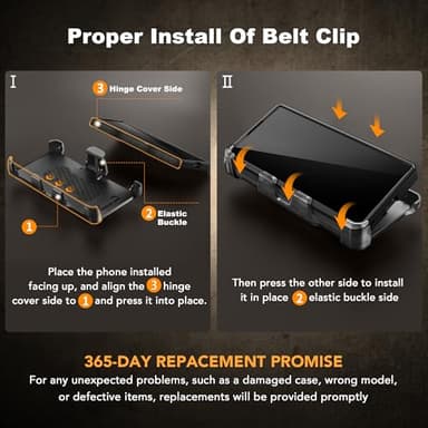 TONGATE for Galaxy Z Fold 7 Case with Privacy Screen Protector, [Built-in Slide Camera Cover & Stand] [Anti Spy] Military Grade Drop Phone Case for Samsung Z Fold 7 with Hinge Protection, TiBlack - Image 7