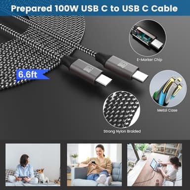 45W USB-C Charger, 2-Pack 45 Watt Samsung Super Fast Charger Type C PPS Wall/Car Charger for Samsung Galaxy S24 Ultra/S24+/S23 Ultra/S23+/S23/S22 Ultra/Note 10+, Galaxy Tab S9 with 2X 6.6ft Cable - Image 4