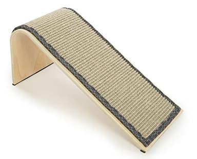 SmartyKat Sisal Angle Ramp Cat Scratcher for Indoor Cats & Kittens, Durable Sisal & Wood Scratching Pad, Includes Catnip, Gray/Taupe - Image 7