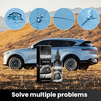 JUDUNA Windshield Crack Repair Kit, 2025 New Car Cracks Gone Glass Repair Kit Windshield Repair Kit for Chips and Cracks, Car Glass Repair Glue Scratch Chip Cracks Repair Kit (1 Pcs) - Image 4