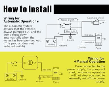 6699 Submersible Boat Bilge Pump 12V DC with 3.3ft Power Cord 11000 GPH High Flow for Marine Yacht Kayak Canoe and Small Boats Efficient Water Removal System with Durable Design and Easy Installation - Image 5