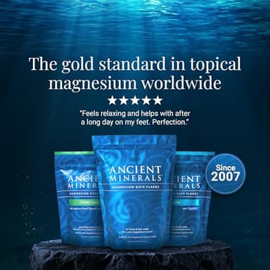 Ancient Minerals Magnesium Bath Flakes of Pure Genuine Zechstein Chloride - Resealable Magnesium Supplement Bag That Will Outperform Leading Epsom Salts 1.65 lbs - Image 6