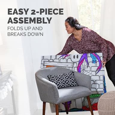 Bankers Box at Play Color in Unicorn Playhouse, Cardboard Playhouse and Life Size Craft Activity for Kids and Families - Image 6