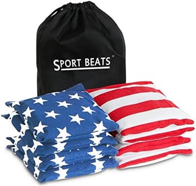 SPORT BEATS Cornhole Bags Set of 8 Regulation Weight & Size Includes Carry Case - Image 3