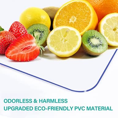 AimerGro 16X24 Inch Clear Plastic Table Cover Protector Pad Transparent Dining Room Tablecloth 1.5mm Thick Office Desk Blotter Mat Vinyl Table Pad Protector Mat Glass Wooden Countertop Easy Clean - Image 6